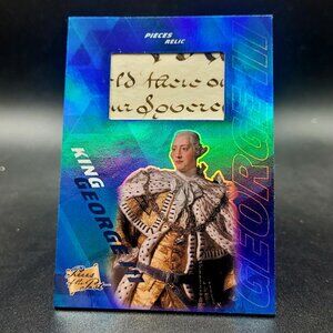 2021 PIECES OF THE PAST  KING GEORGE III Handwritten Document Relic SSP